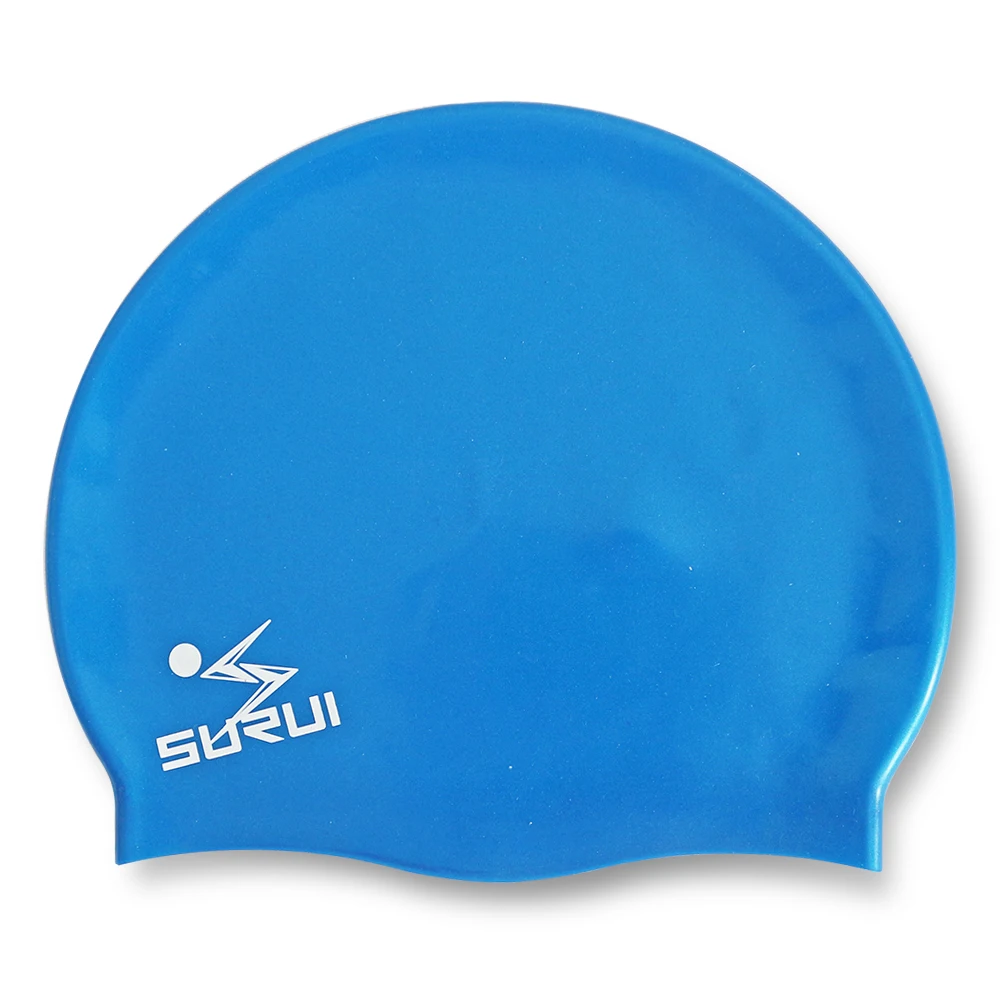 novelty fabric bath hat PU Coated Swim Caps polyester swim cap