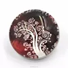 18mm Tree of Life Picture Glass Dome Covered Button Snaps for Jewelry