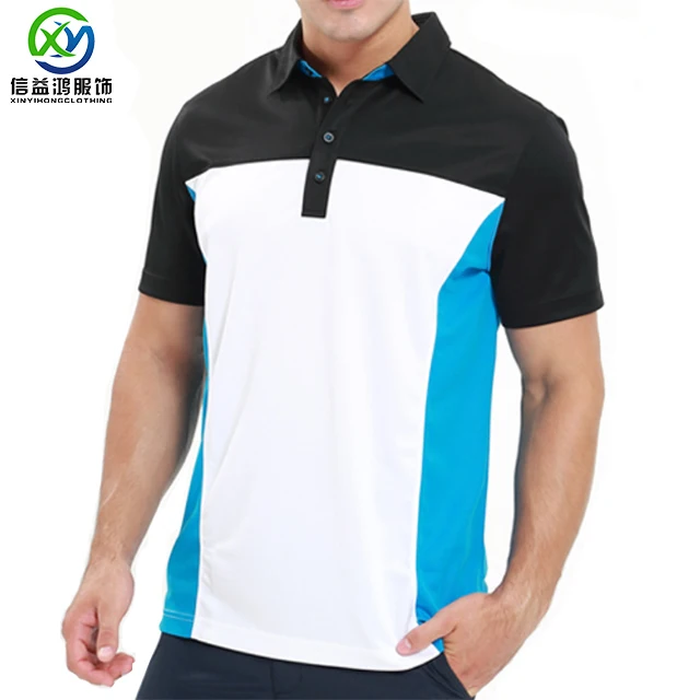 

Customized 2019 latest Polyester/spandex blend Moisture wicking golf polo t shirts, More than 30 different colors