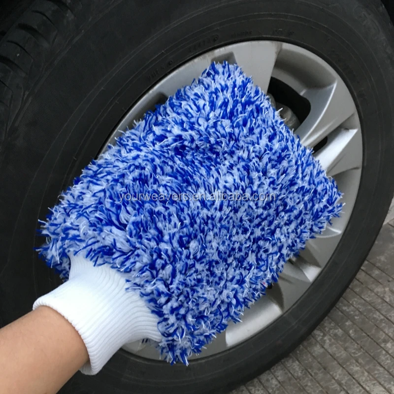 Wholesale Premium Plush Microfiber Car Wash Mitt Car Cleaning Buffing Car Wash Mitt Buy Wash