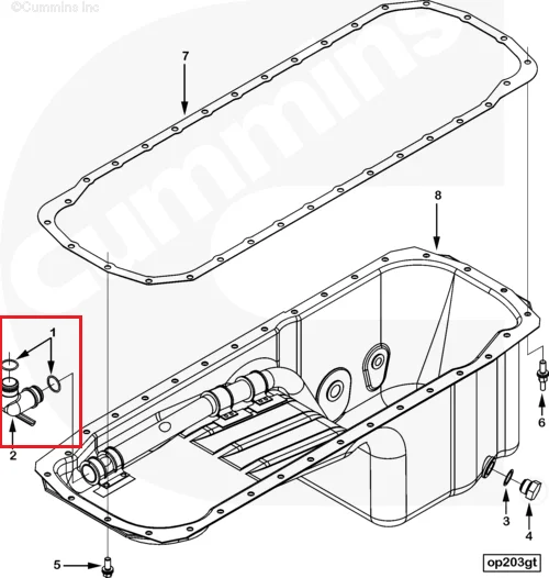 3882346 3819184 Cummins Engine Ism Qsm11 Oil Pan Lubricating Oil