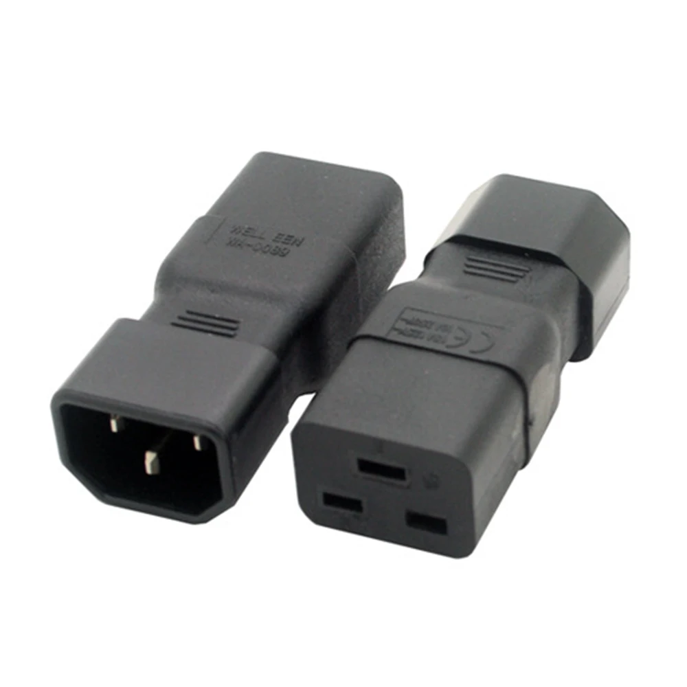 Iec 320 C14 Male Plug To C19 Female Socket Ac Power Connector - Buy C14 ...
