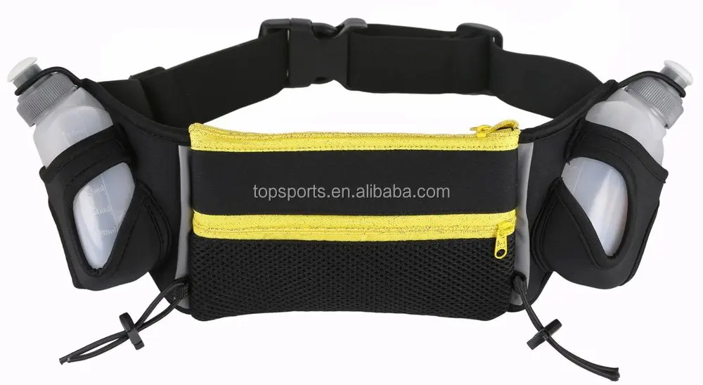 Fanny Pack With Two Water Bottle Holder Running Waist Bag For Hiking