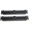 Cat6 UTP 12 Port Patch Panel with white label printing