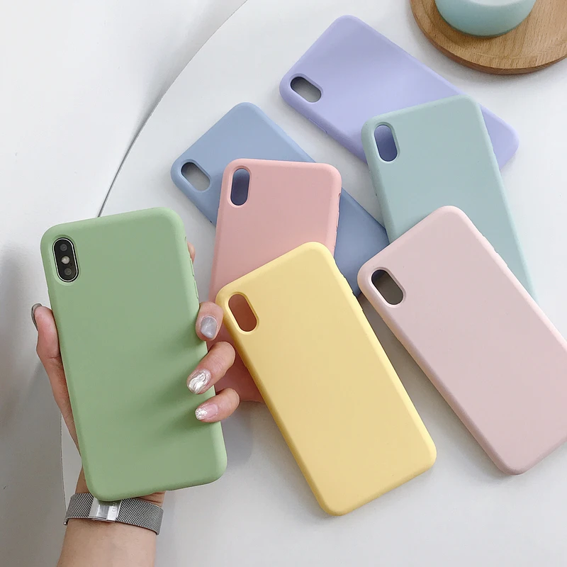 For iPhone 11 Case Liquid Silicon Mobile Back Cover Phone Case for iPhone Shockproof