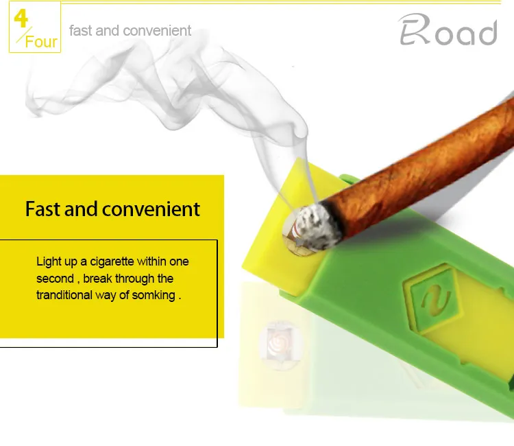 Durable Useful square USB cigar cigarette lighter accendino