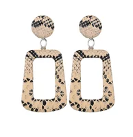 

New Oversize Geometric Drop Earrings for Women Punk Vintage Big Statement Earrings Snake Skin Party N97191