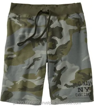 camouflage sweat shorts