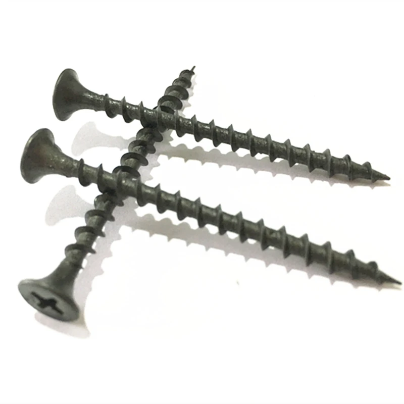 
Black phosphated bugle head drywall screws fine thread screw for gypsum board 