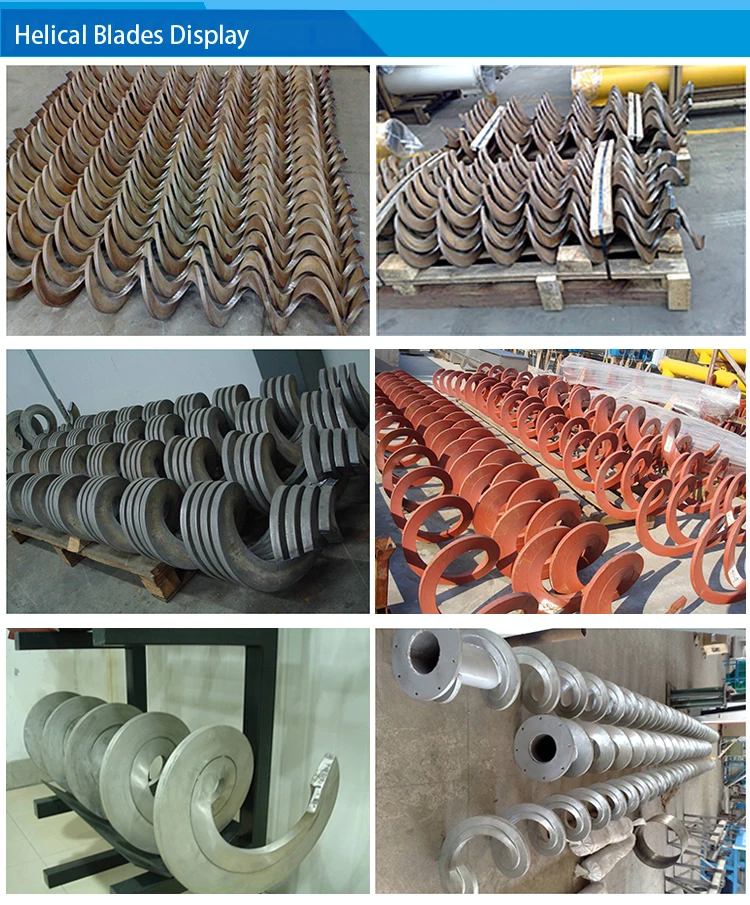Forming Sectional Screw Flights Stainless Auger Screw Spiral Blade