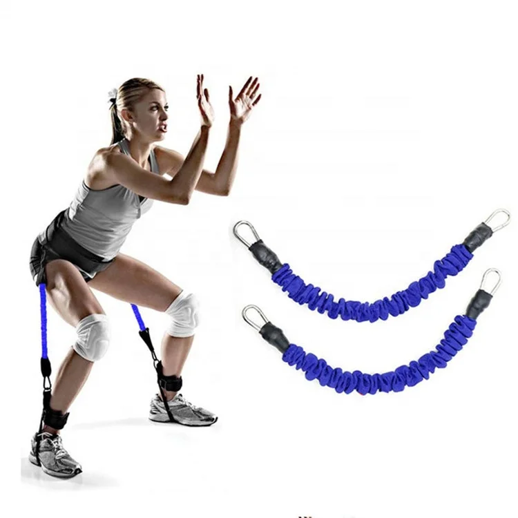 

2019 hot sell Latex Resistance Band Leg Squat Rally Bouncing Rope Trainer for fitness equipment, Customized