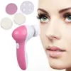 Private Label Waterproof Facial Cleansing Brush 5 in 1 Face Cleansing Brush For 360 Degree Face Deeply Clean