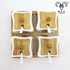 vintage farm mini table server wood condiment holder set