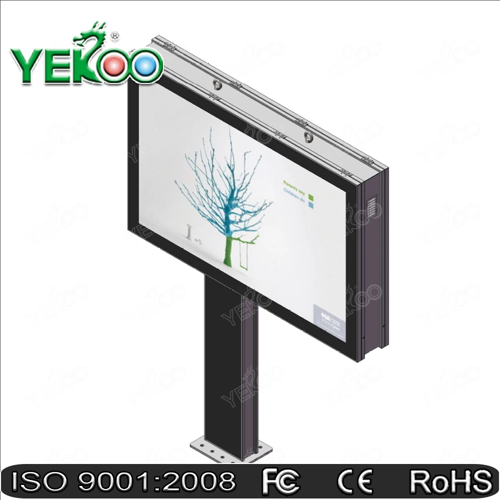 Customized Dublesided P8 Digital Billboard Led Steel Structure For