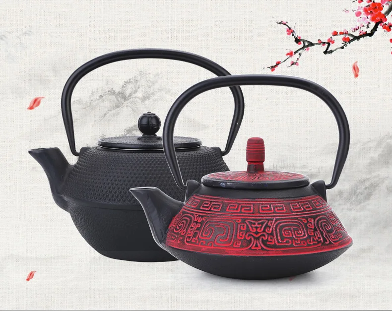 red teapot set