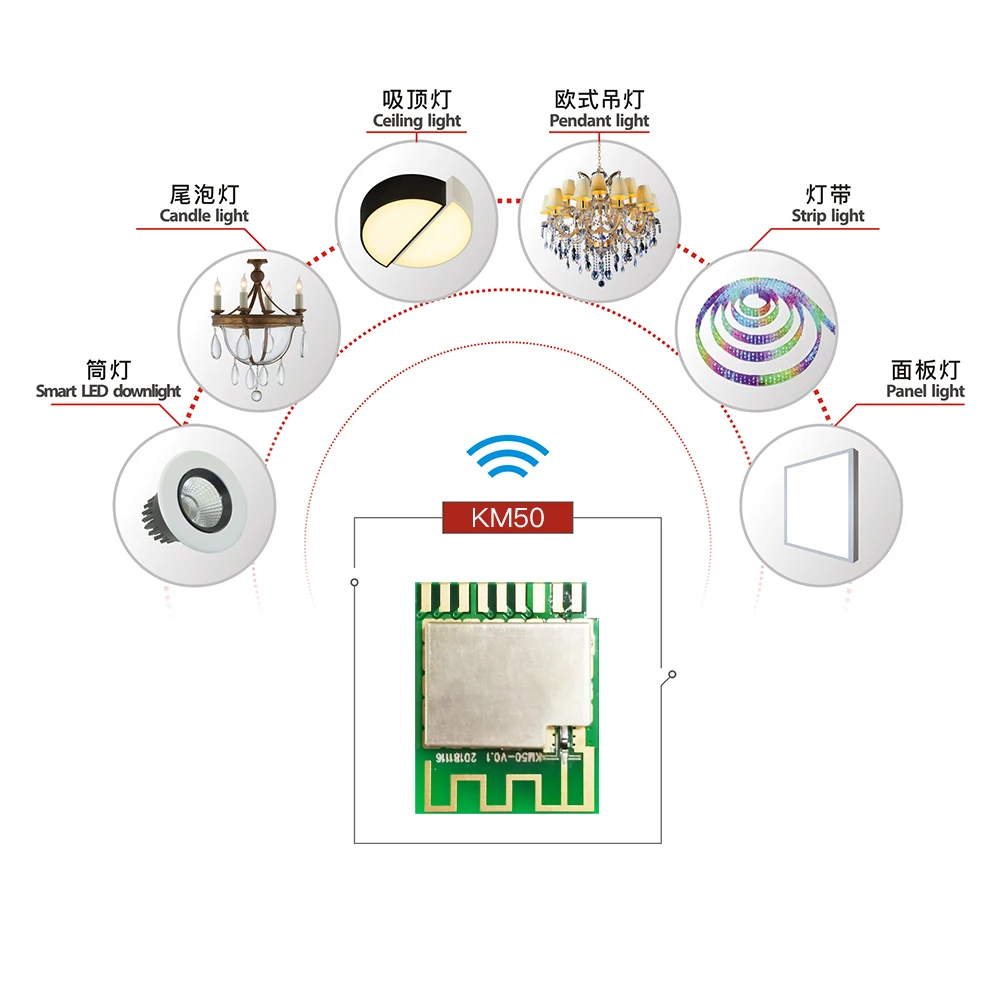 OEM ODM Smart Home Automation Led Light RGBW Control Module Alexa WiFi Dimmer Module