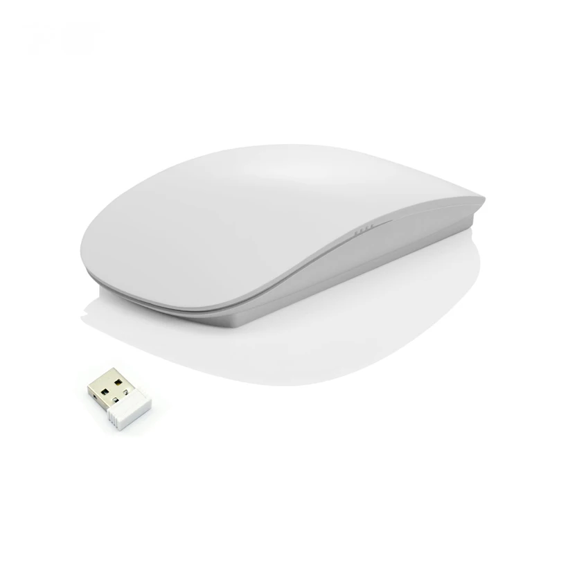 Wireless Optical Touch Magic Mouse Slim Silent Click Computer Mice Ergonomic 2.4G USB for apple Mac OS/Windows PC/Laptops