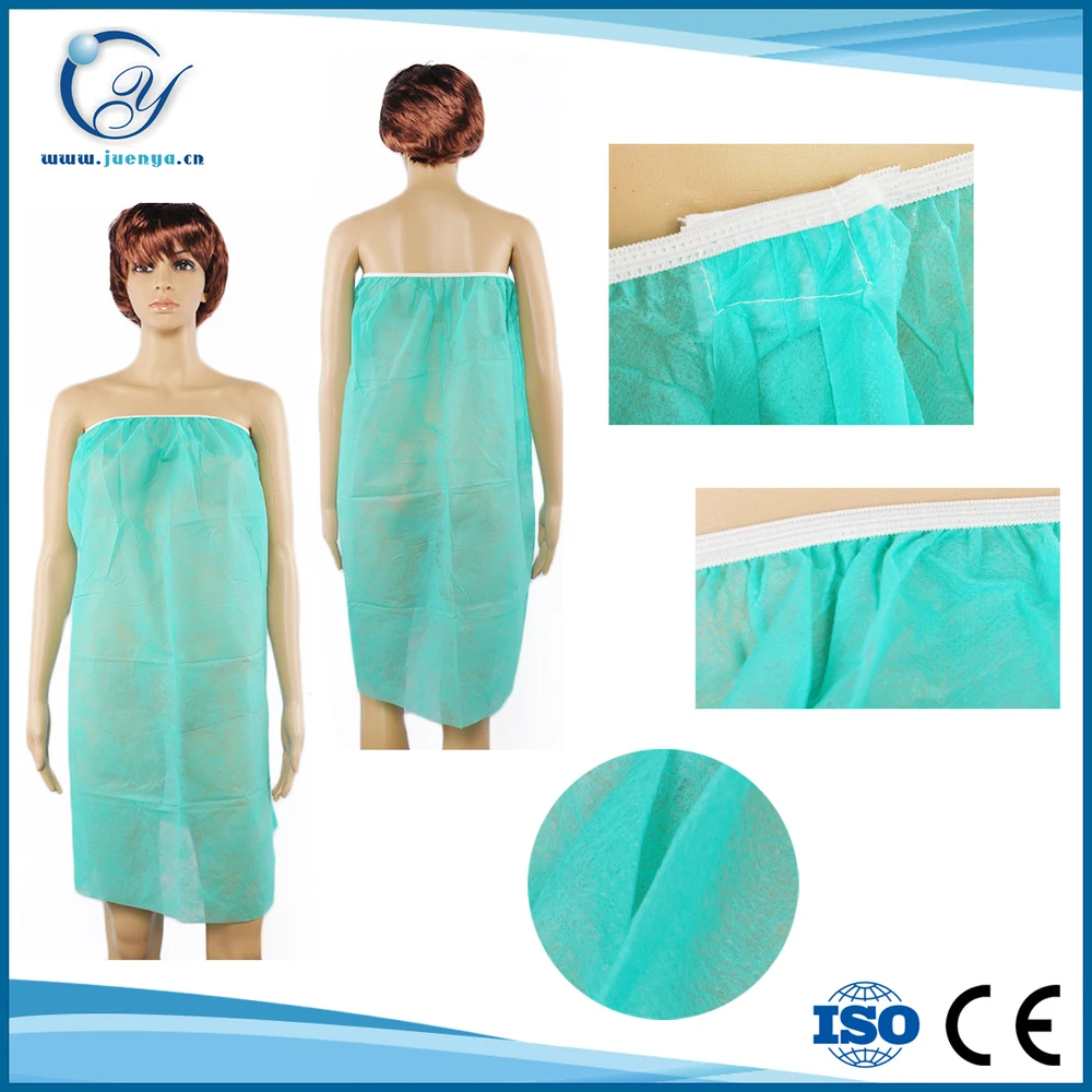 Disposable Non Woven Spa Bathrobe Women Wrap Buy Disposable Bathrobe
