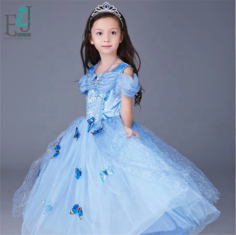 

Wholesale Halloween Costume Cinderella Cosplay Gown Butterfly Princess Dress For Party, As picture