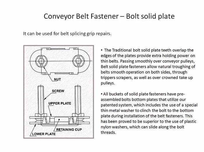 Conveyor Belt Fastener Buy Flat Belt Fastener,Steel Conveyor Belt