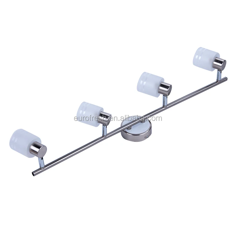 4 Way heads ceiling spot lamp with G9 LED spot lights bulbs