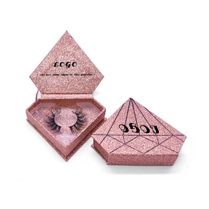 SY shuying glitter eyelash box packaging empty diamond eyelash box