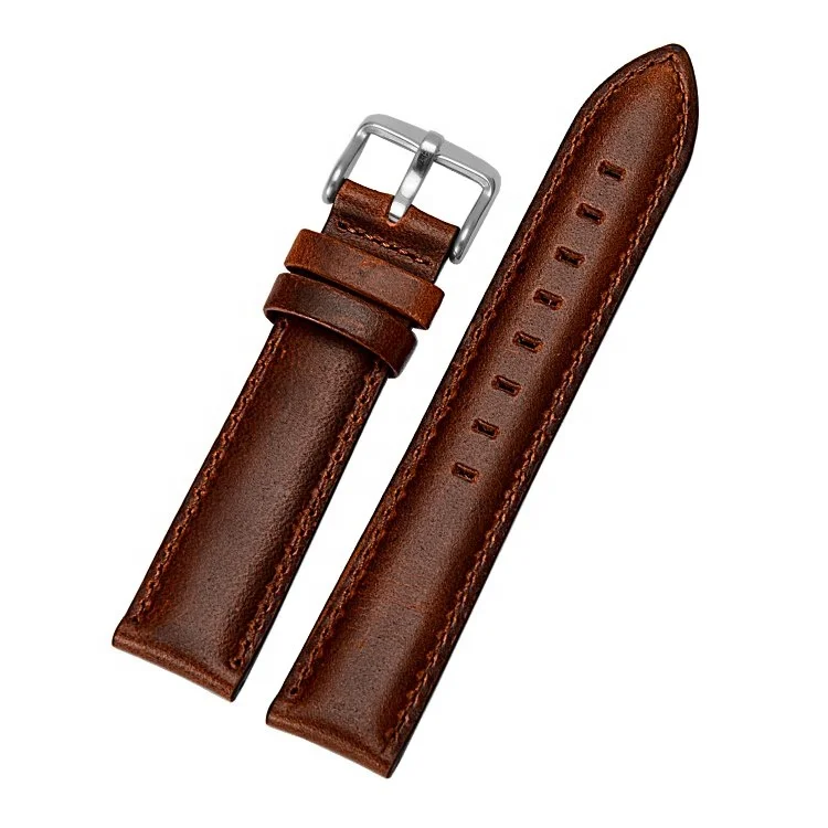 

Quick Release Top Grain Leather Watch Band Strap