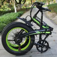 

20" foldable Bicycle Fat Tire ebike 500W/750W/1000W Motor 10AH/13AH Battery 48V Electric Mountain Bicycle Beach Snow 21 Speeds
