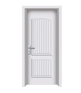 Modern Design Pvc White Panel Bathroom Door