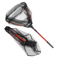 

NK27703 Wholesale Portable Foldable Nylon Fishing Net High Quality Aluminium Handle Landing Net