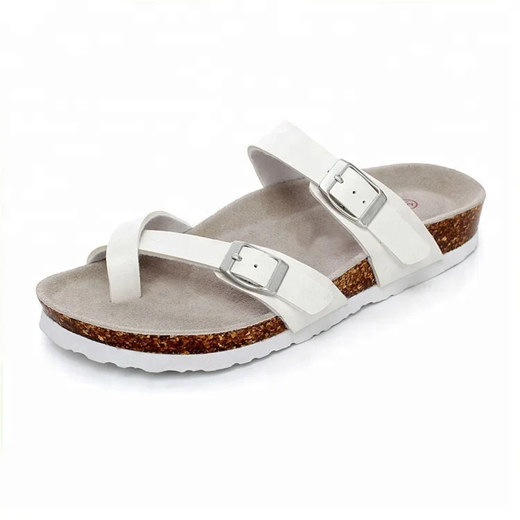 

high quality Birken Style Cross Straps Sandals Women with bio cork arch support foot-bed