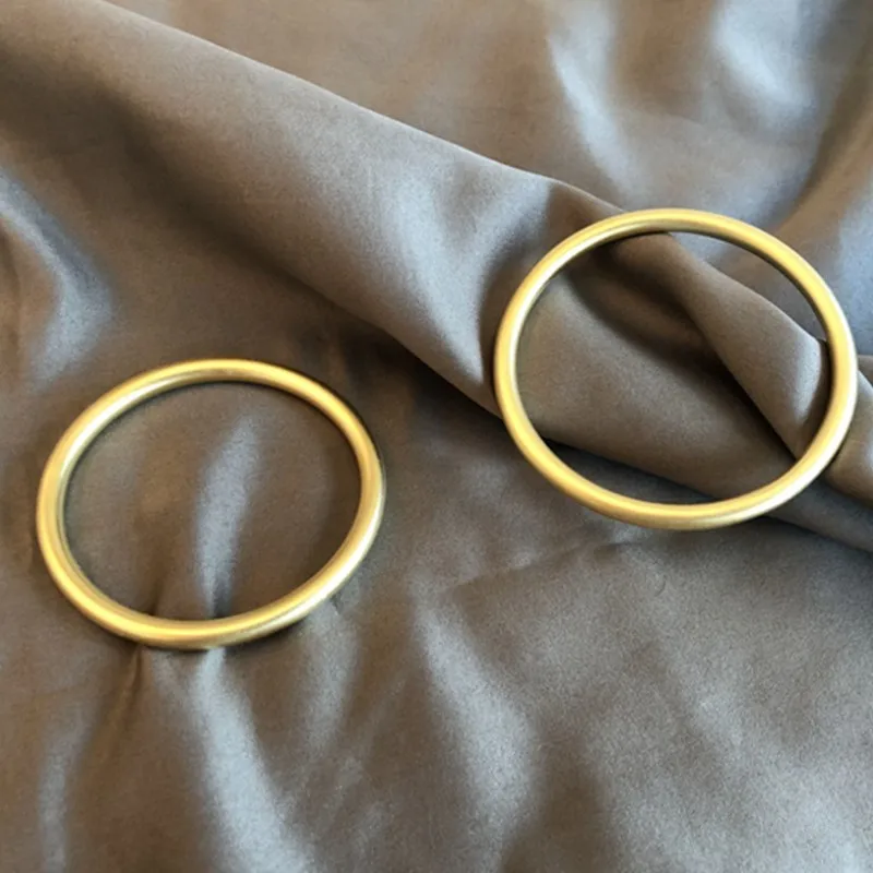 Hot Sale Fashion Round Solid Bar Bangle 925 Sterling Silver Bracelet