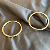 

Hot Sale Fashion Round Solid Bar Bangle 925 Sterling Silver Bracelet