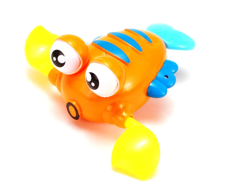 Plastic lobster and frog floating baby wind up bath toy.jpg