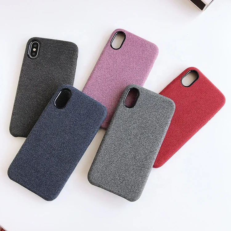 

New Design Fabric Sand Grain DIY Blank Case For Iphone Xs Max