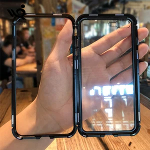 Magnetic Tempered Glass Phone Case iPhone 7 7 Plus 8 8 Plus