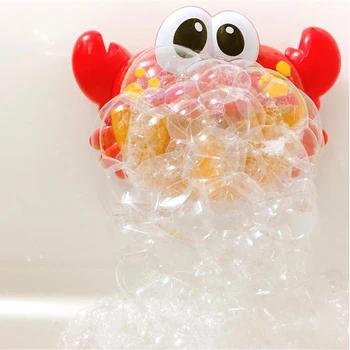 crab bubble machine bath toy