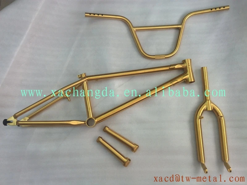 Bmx Frame Titanium Bmx Bike Frame With Fork And Handlebar Titanium Bmx