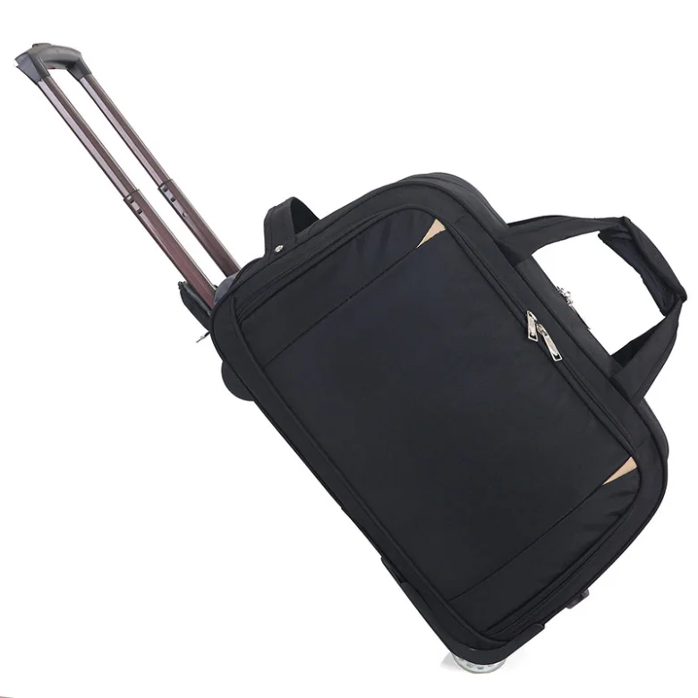 

2019 Outdoor Lever large capacity traveling folding Oxford cloth portable gym trolley traveling luggage roller bag, Customized