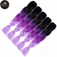 

Wendy Hair 24 inch 2 Tone Color pression Synthetic Hair braids Braiding Hair Extensions