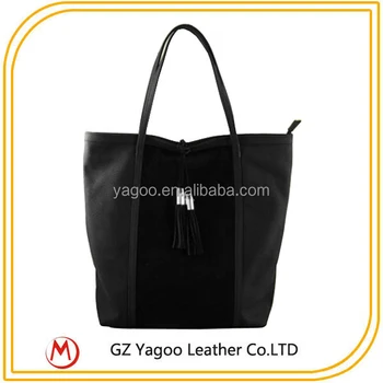 black foldable shopping bag