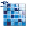 48*48mm kiln pattern porcelain mosaic kitchen backsplash tile grid glow mosaic tile vina swimming pool tile