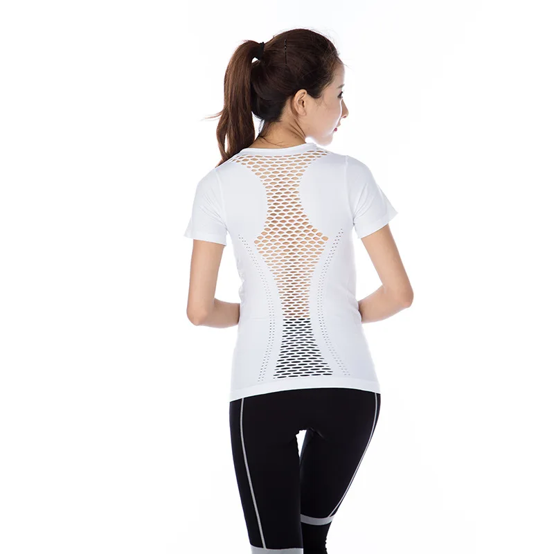 Women Cooling Mesh Gym Workout Tops Bre