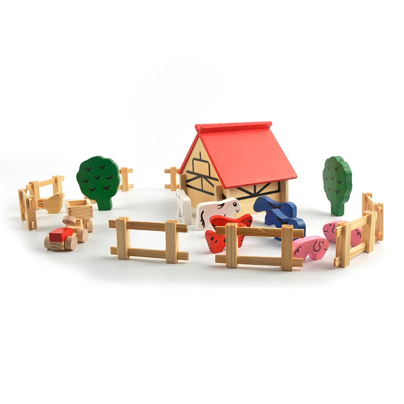 Fast House Wholesale Children Education Farm Animals Set Equipment Toys