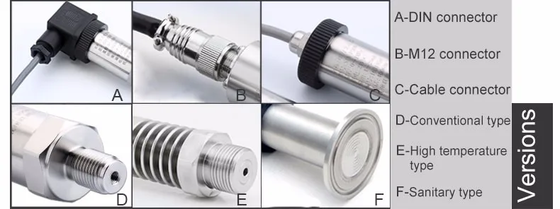 pressure sensor versions