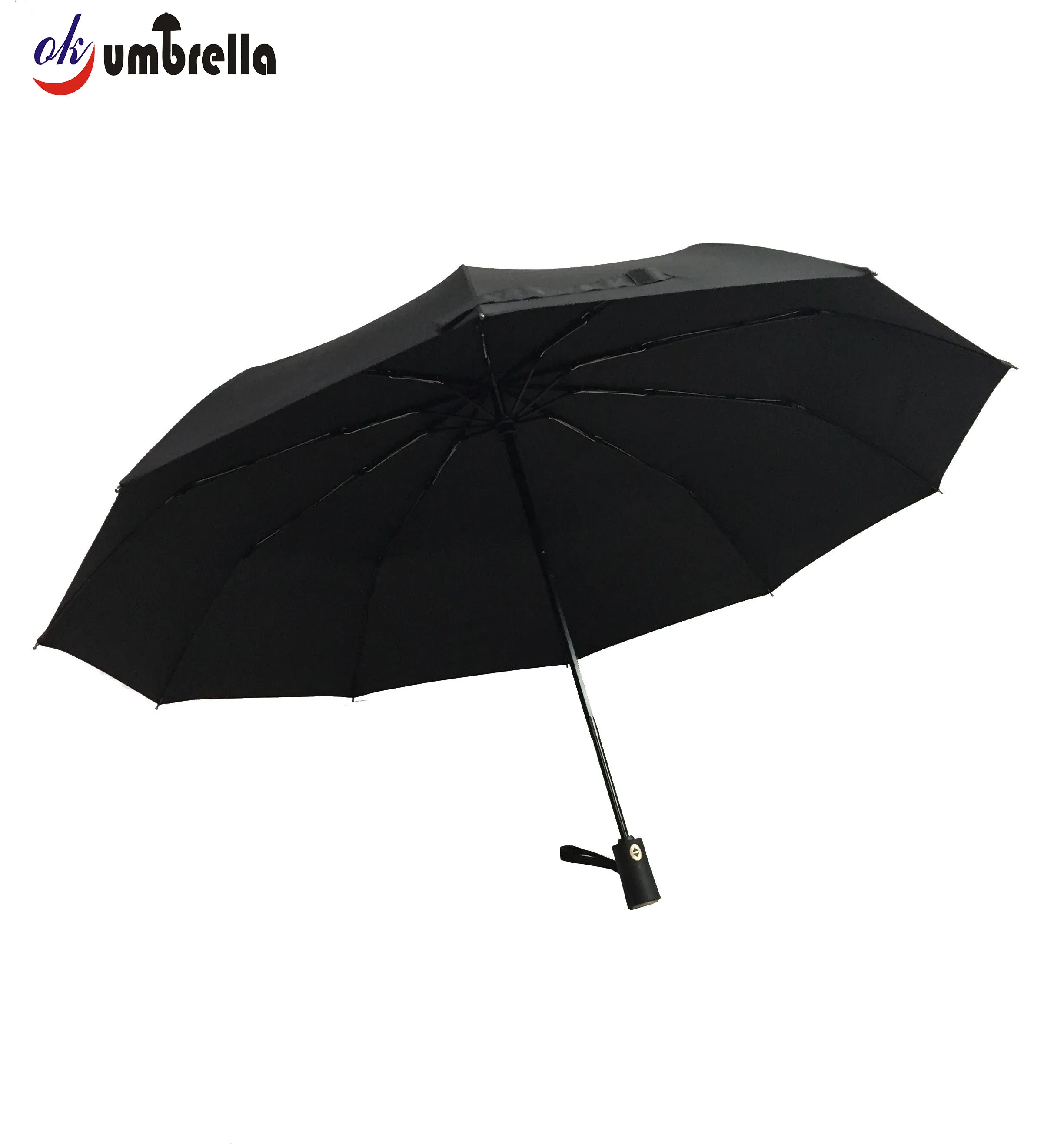 

okumbrella high quality auto open close 3 fold umbrella manufacturer china
