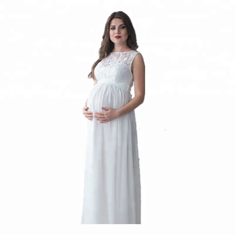 

Free Shipping Clothes Maternity Wear Lace Sleeveless Pregnant Women Dresses