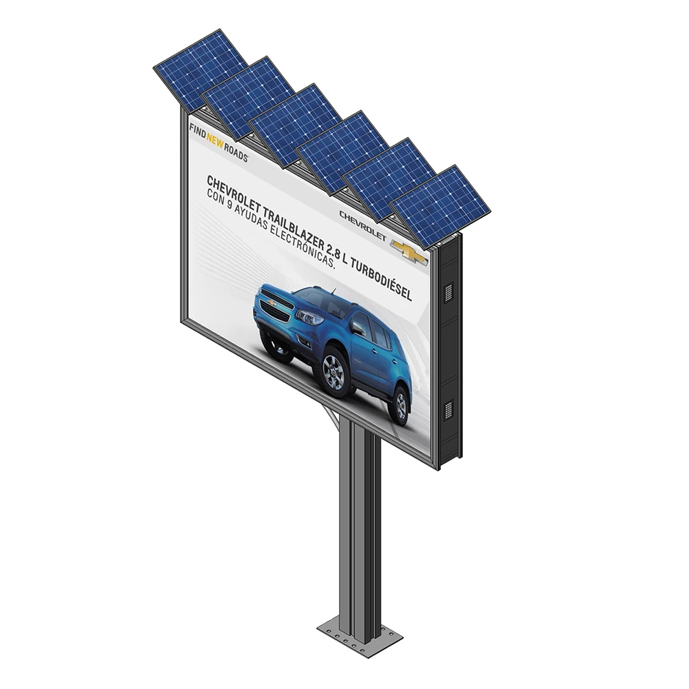 Outdoor Double Sided 4x3m Solar Powered Electronic Billboard Buy