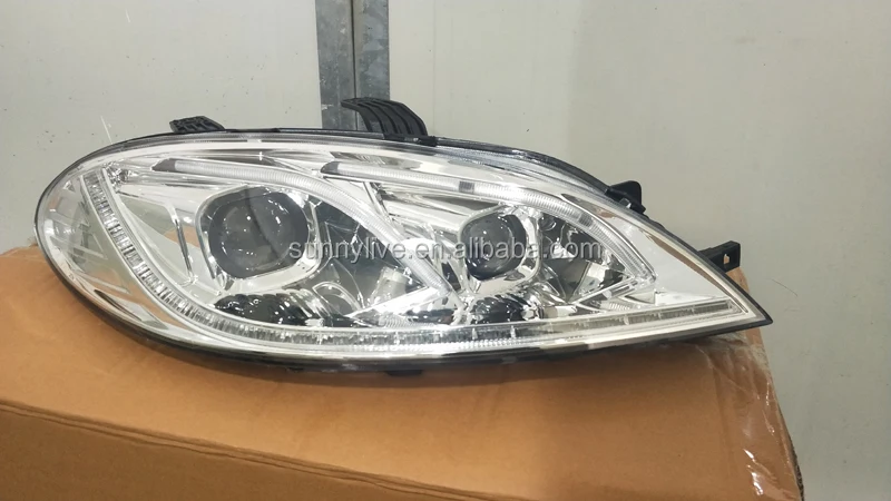 For Excelle Nubira Forenza LED Head Light For Buick 2002-2010 Silver Housing WH