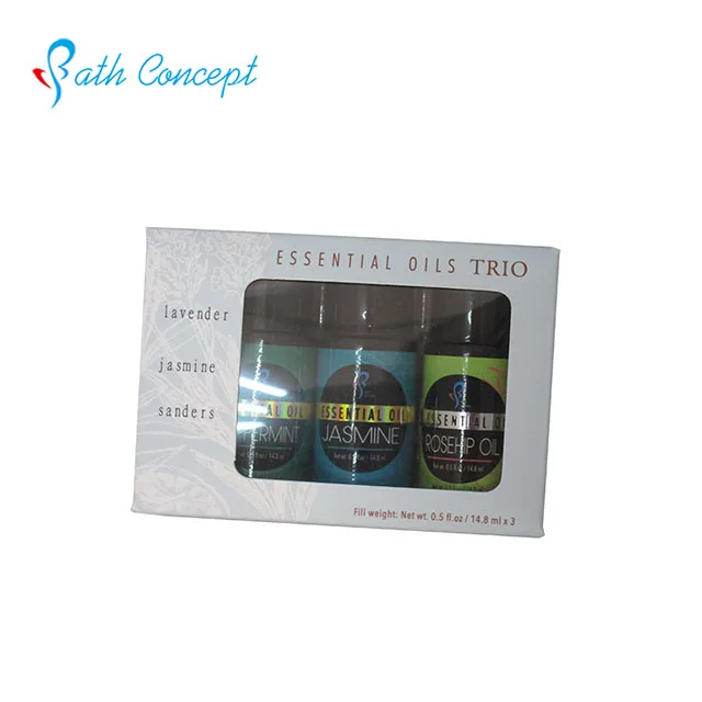 

100% pure 15ml essential oil gift set for diffuser, Brown